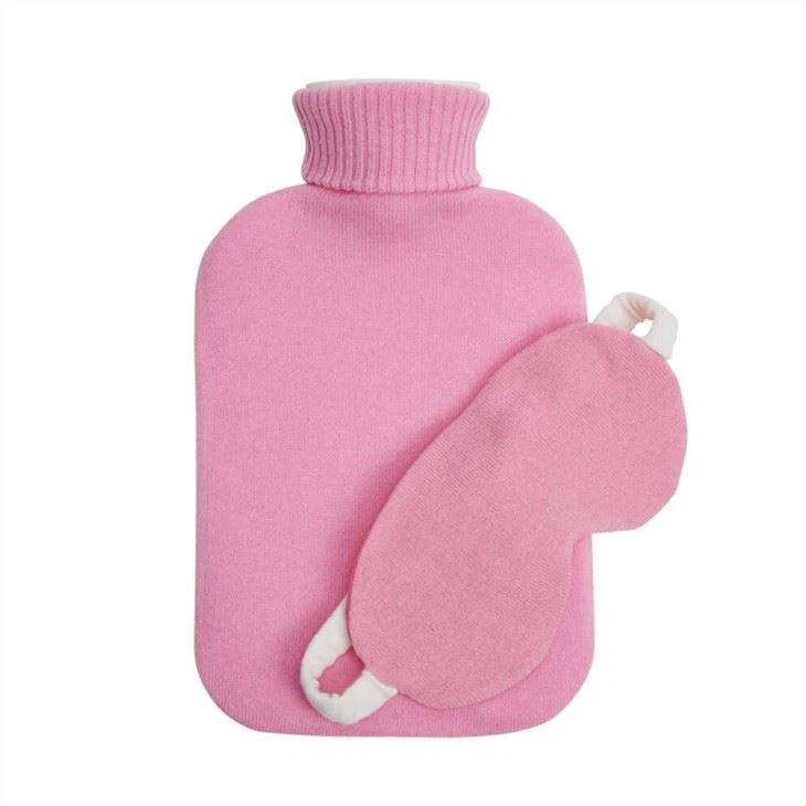Hot Water Bag Knitted Cover And Eye Mask