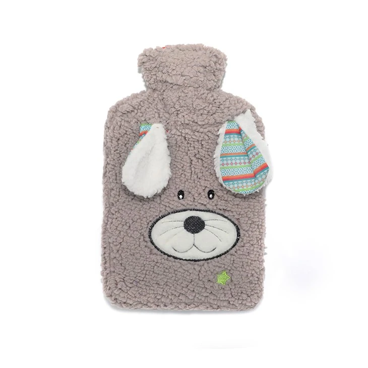 animal hot water bottle plush cover gift